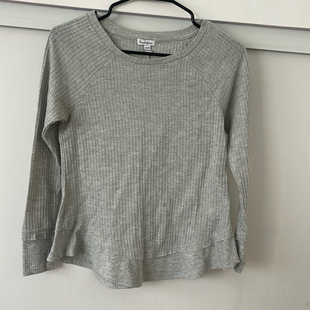 Grey girls long sleeve